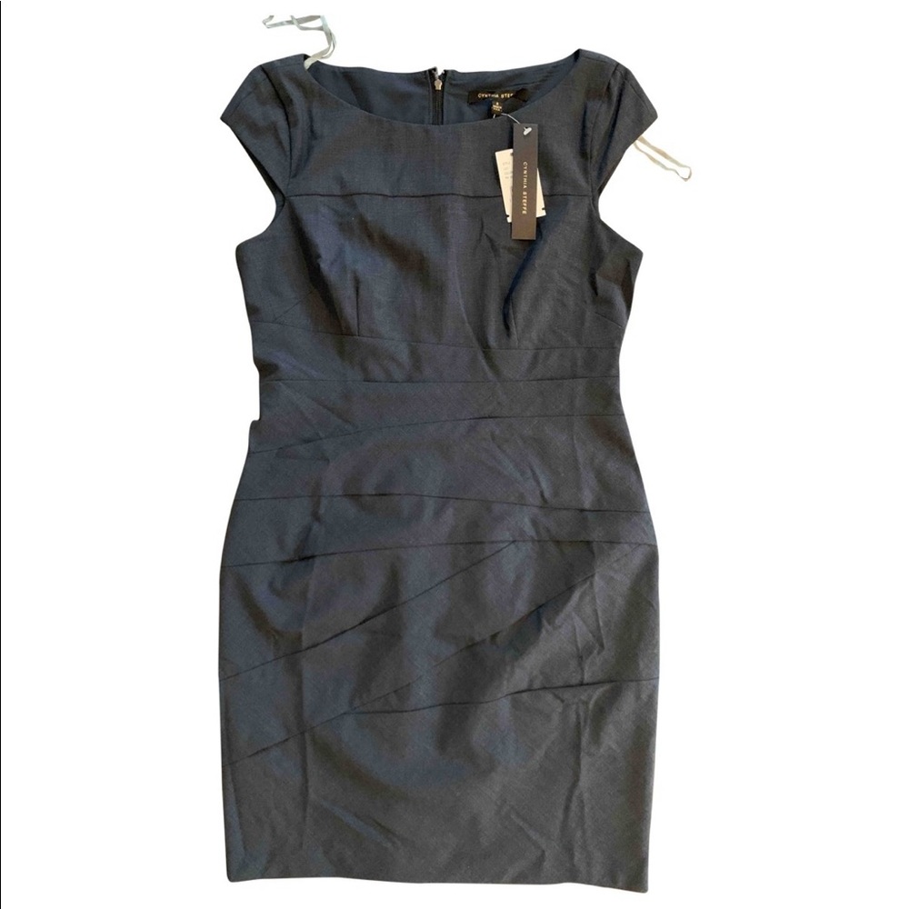 Navy/ Grey Work Dress - Cynthia Steffe